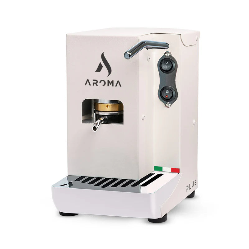 Macchina Caffe Cialde in Carta AROMA Plus+ Mono Bianco