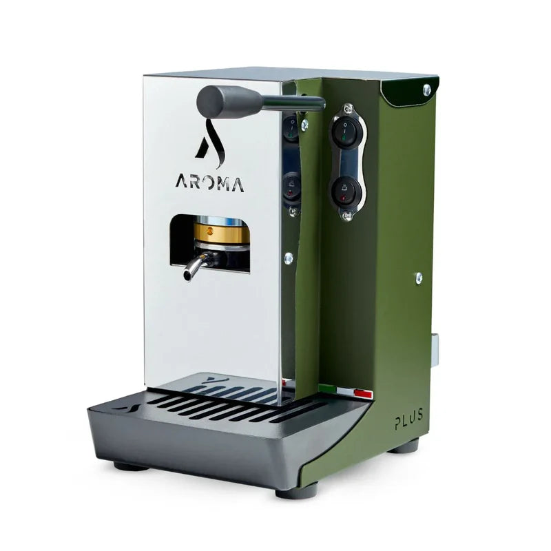Macchina Caffe Cialde in Carta AROMA Plus+ Basic Verde Militare