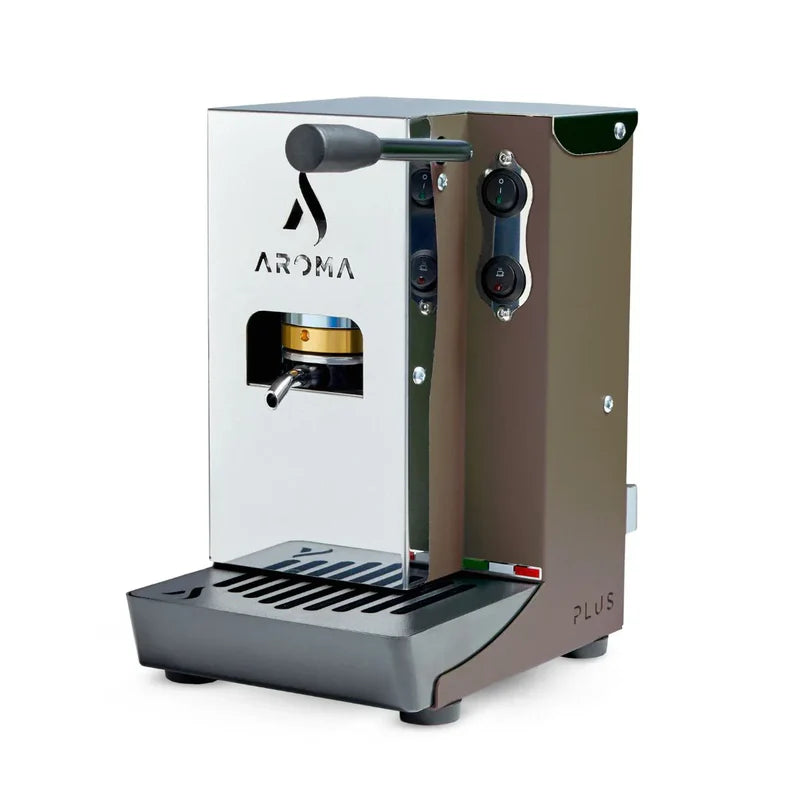 Macchina Caffe Cialde in Carta AROMA Plus+ Basic Tortora