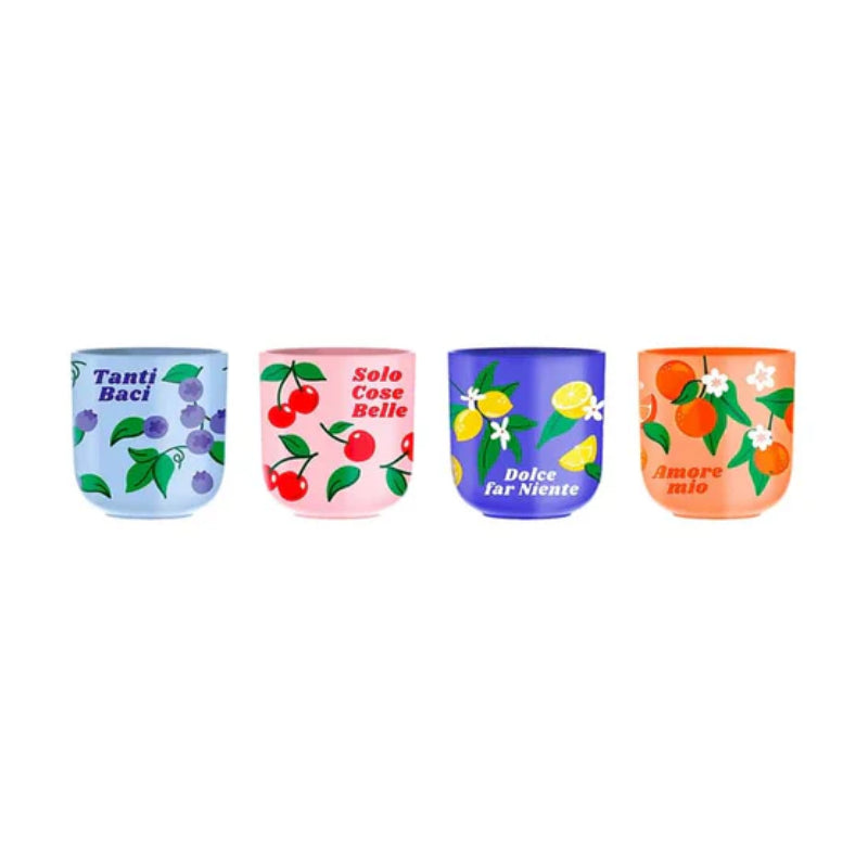 Set 4 bicchierini Frutta