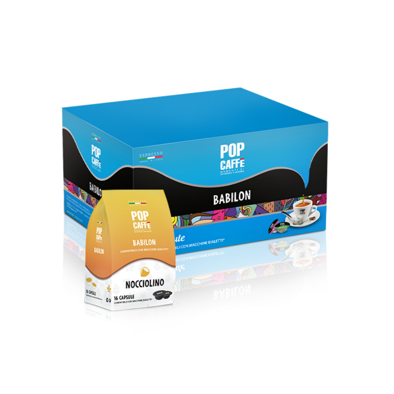 Capsule Bialetti Pop Caffe Babilon Nocciolino da 96 capsule