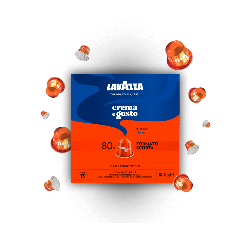 Capsule Lavazza Nespresso Crema e Gusto Forte da 80 capsule