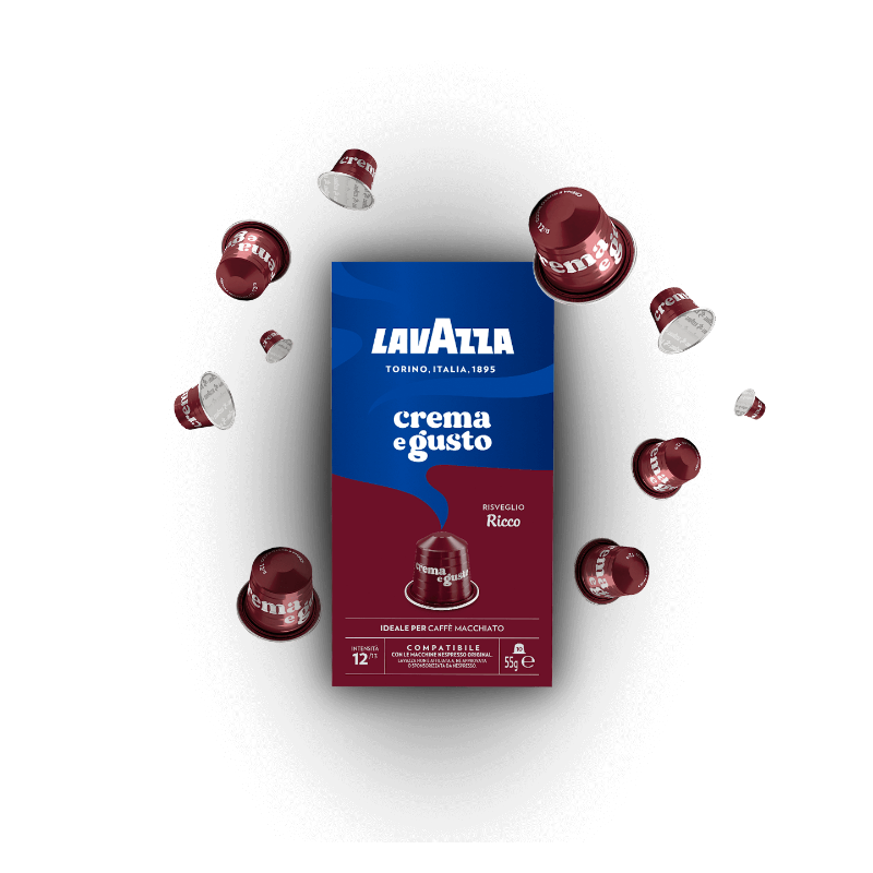 Capsule Lavazza Nespresso Crema e Gusto Ricco da 10 Capsule