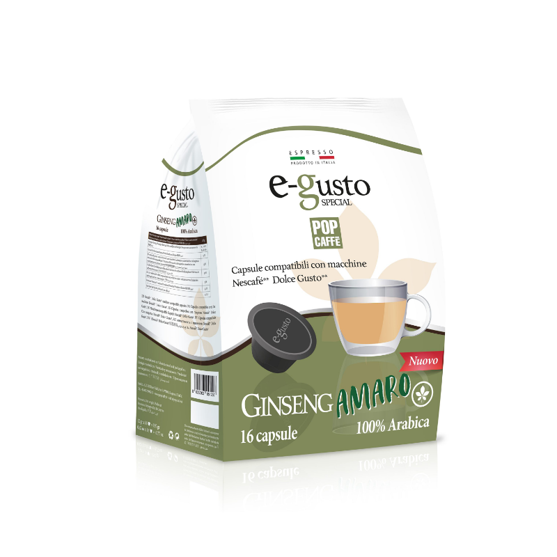 Capsule Dolce Gusto Pop Caffe Ginseng Amaro da 96 capsule