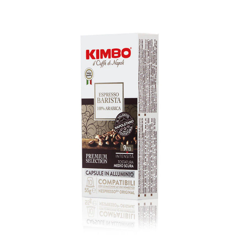 Capsule Nespresso Alluminio Kimbo Barista Espresso Arabica da 100 capsule
