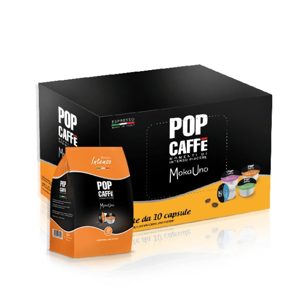 Capsule Mokauno Uno System Pop Caffe Intenso da 100 capsule