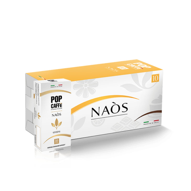 Capsule Nespresso Pop Caffe Naos Ginseng da 100 capsule