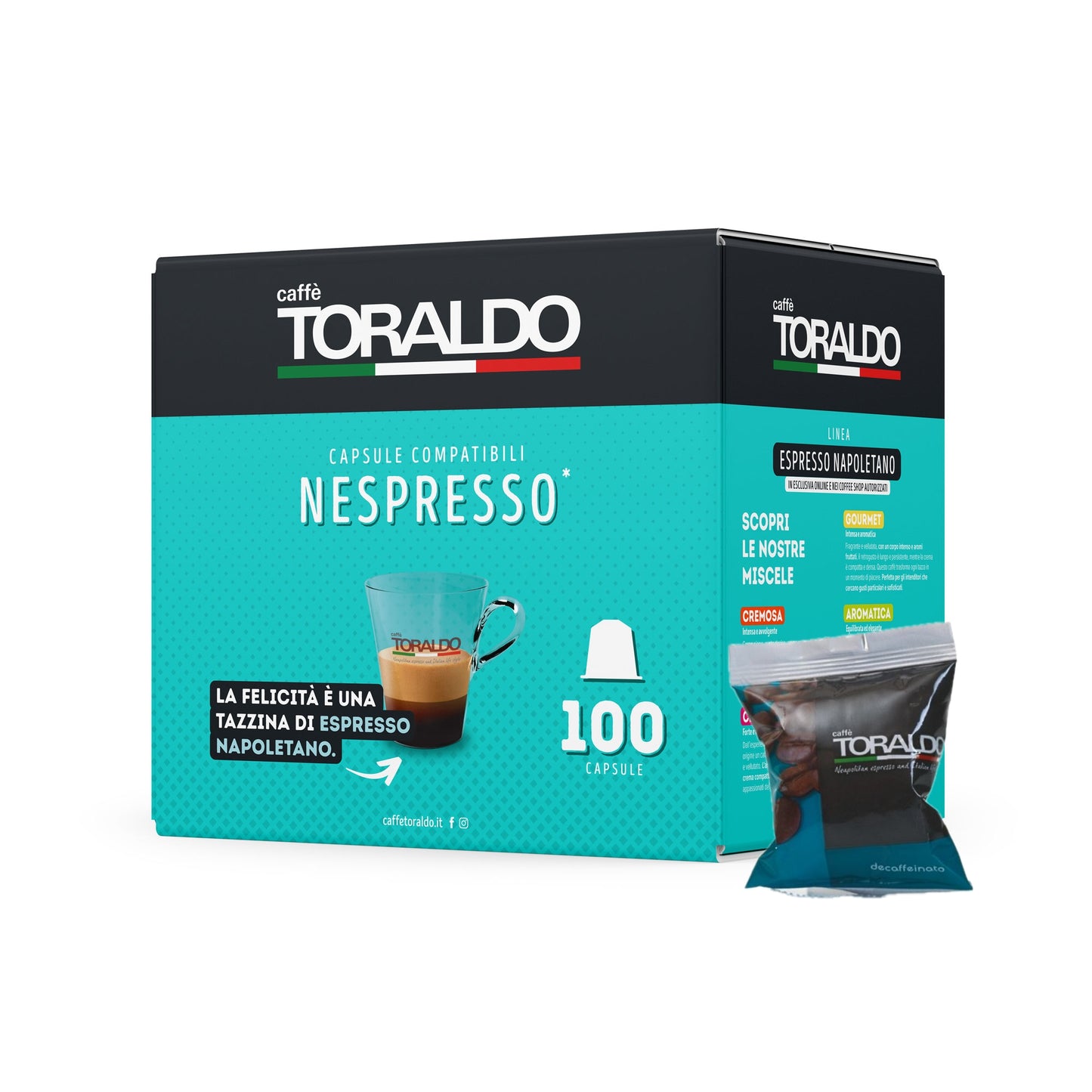 Capsule Nespresso Toraldo Deca da 100 capsule