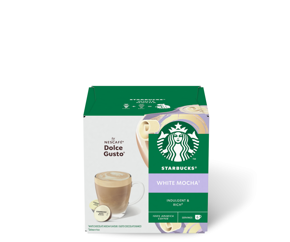 Capsule Caffe Dolce Gusto Starbucks White Moka da 12 capsule