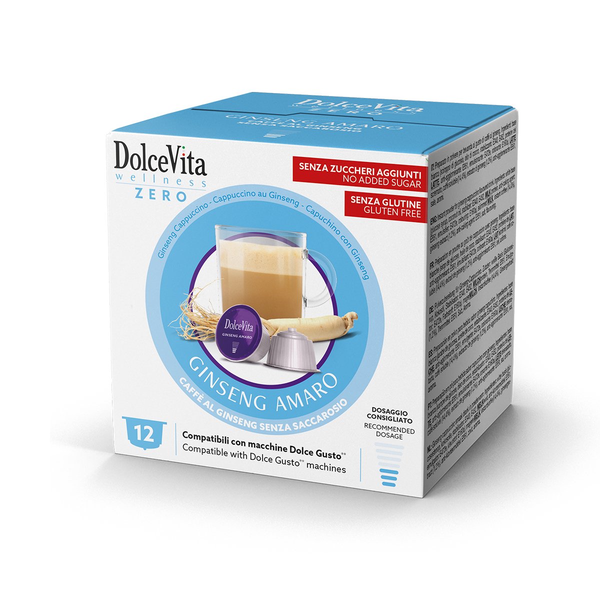 Capsule Dolce Gusto Dolce Vita Ginseng Amaro da 72 capsule