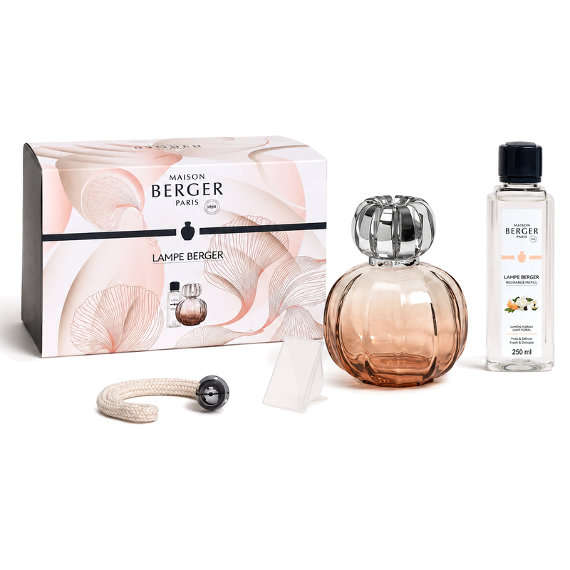 Lampada Catalitica Berger Corali Rosa con Ricarica Lady Flower da 250 ml