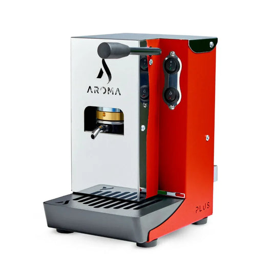 Macchina Caffe Cialde in Carta AROMA Plus+ Basic Rosso