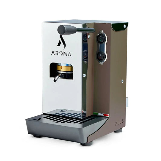 Macchina Caffe Cialde in Carta AROMA Plus+ Basic Tortora