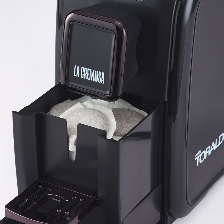 Macchina Caffe Cialde in Carta Toraldo La Cremosa Nera