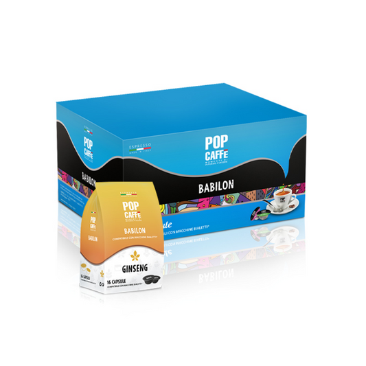 Capsule Bialetti Pop Caffe Babilon Ginseng da 96 capsule 