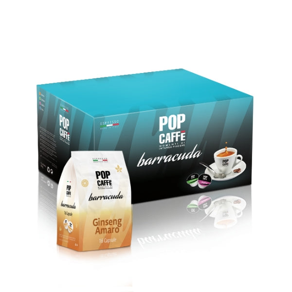 Capsule Barracuda Pop Caffe Ginseng Amaro da 96 capsule 