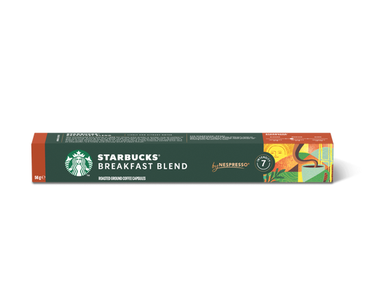 Capsule Caffè Nespresso Starbucks Breakfast Blend da 10 capsule