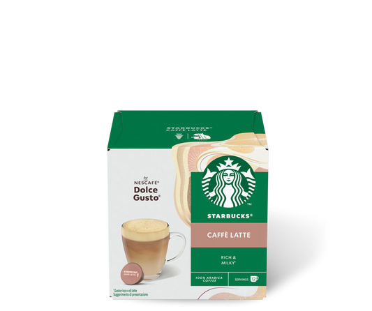Capsule Caffe Dolce Gusto Starbucks Caffe Latte da 12 capsule