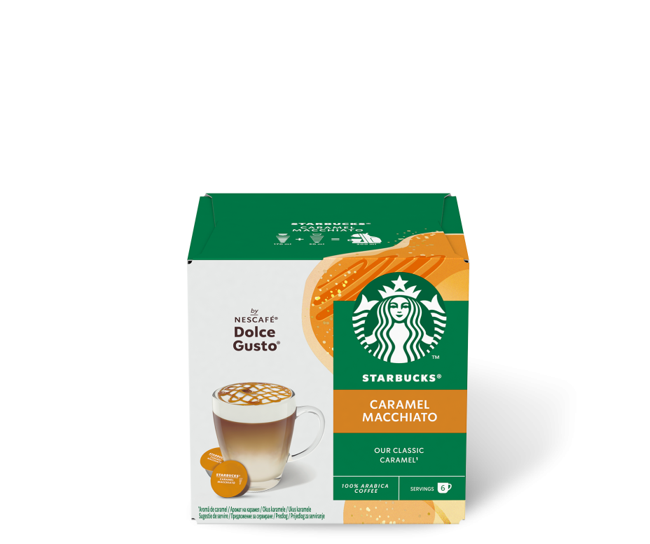Capsule Caffe Dolce Gusto Starbucks Caramel Macchiato da 12 capsule