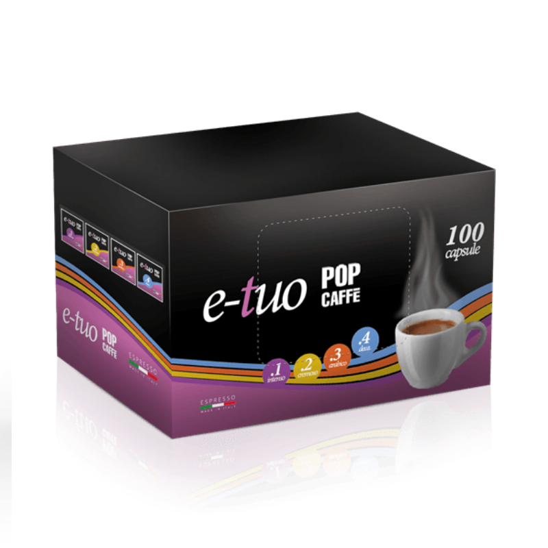 Capsule E-Tuo Fior Fiore Pop Caffe Intenso da 100 capsule