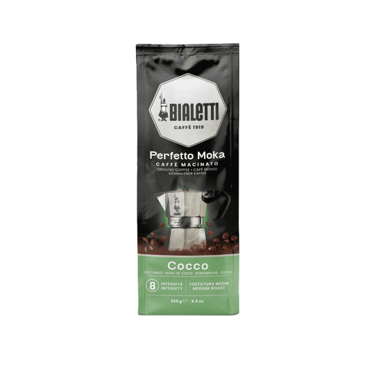 1 Busta Caffe Macinato Bialetti Perfetto Cocco in buste da 250 grammi