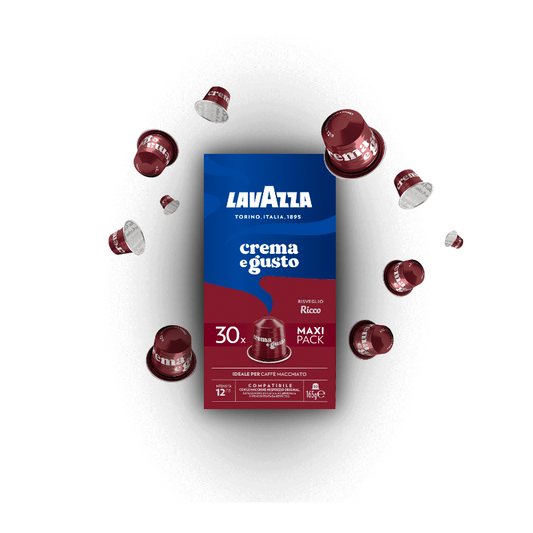 Capsule Lavazza Nespresso Crema e Gusto Ricco da 30 capsule