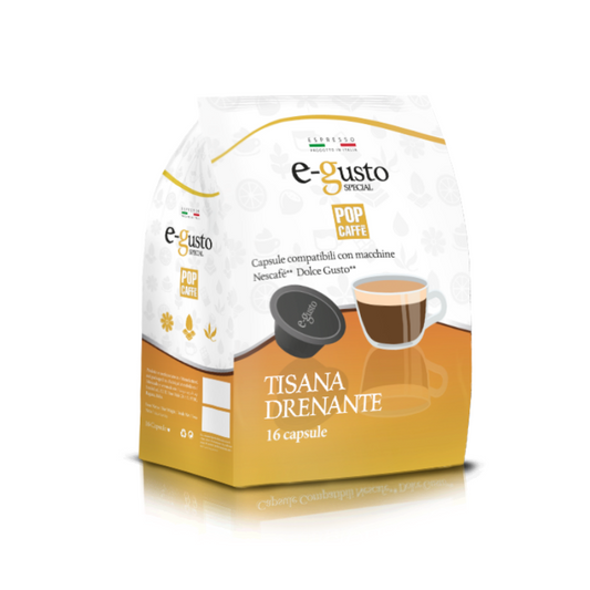 Capsule Dolce Gusto Pop Caffe Tisana Drenante da 96 capsule 
