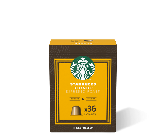 Capsule Caffè Nespresso Starbucks Blonde Espresso Roast da 36 capsule
