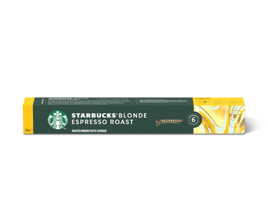 Capsule Caffè Nespresso Starbucks Blonde Espresso Roast da 10 capsule