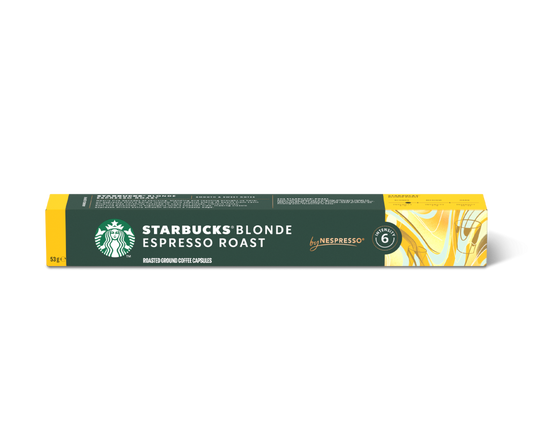 Capsule Caffè Nespresso Starbucks Blonde Espresso Roast da 10 capsule