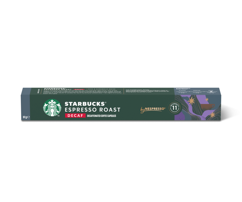 Capsule Caffe Nespresso Starbucks Decaf Espresso Roast da 10 capsule