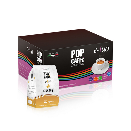 Capsule E-Tuo Fior Fiore Pop Caffe Ginseng da 96 capsule