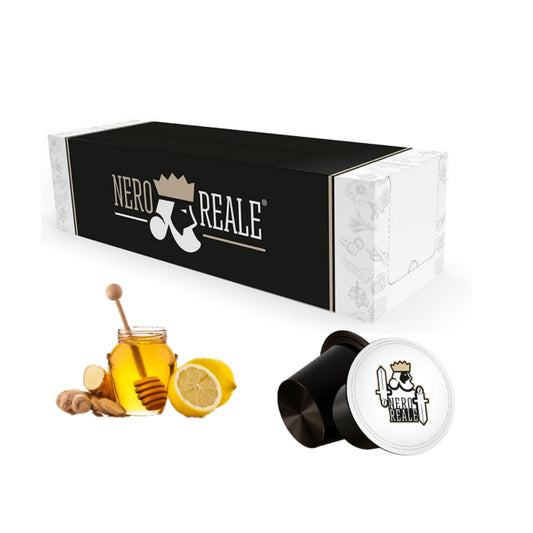 Capsule Nespresso Nero Reale Ginseng Miele e Zenzero da 120 Capsule