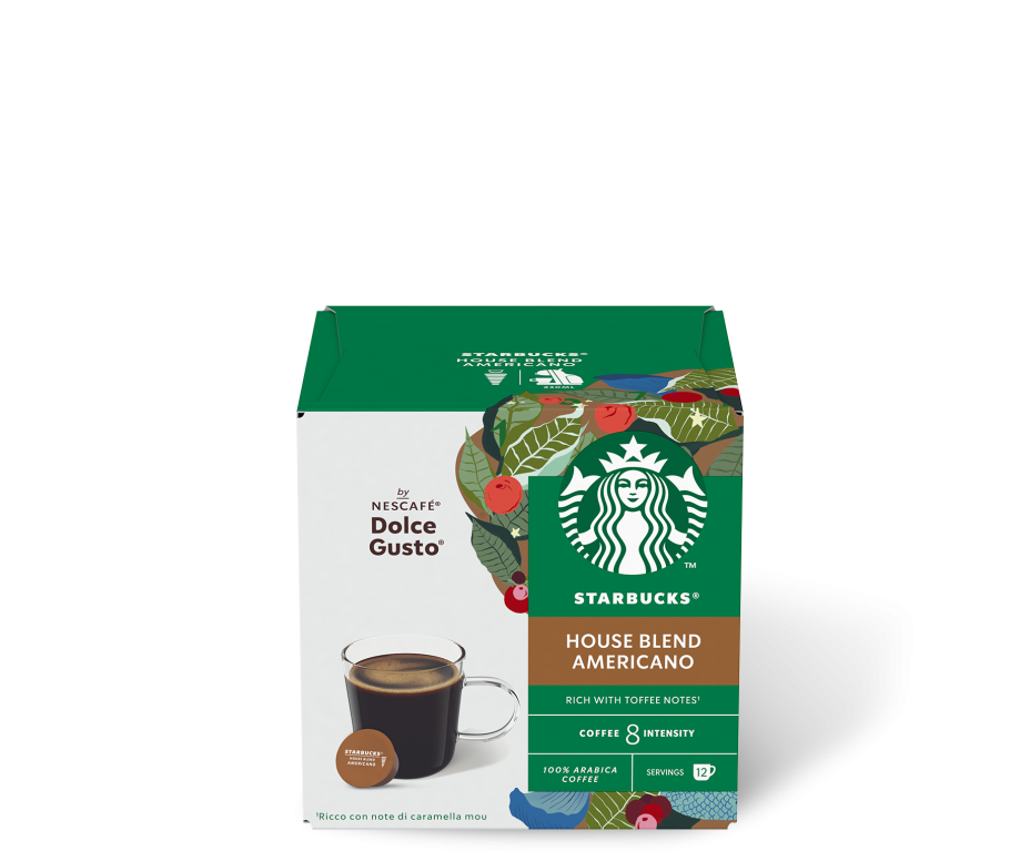 Capsule Caffe Dolce Gusto Starbucks House Blend Americano da 12 capsule