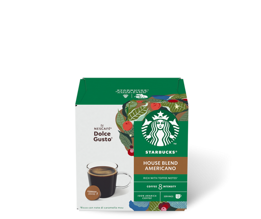 Capsule Caffe Dolce Gusto Starbucks House Blend Americano da 12 capsule