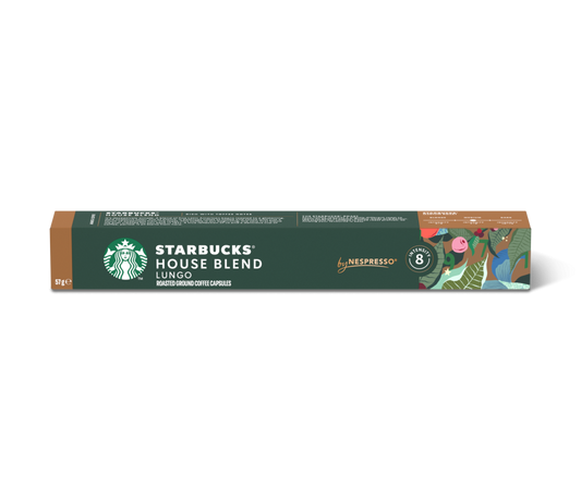 Capsule Caffè Nespresso Starbucks House Blend Lungo da 10 capsule