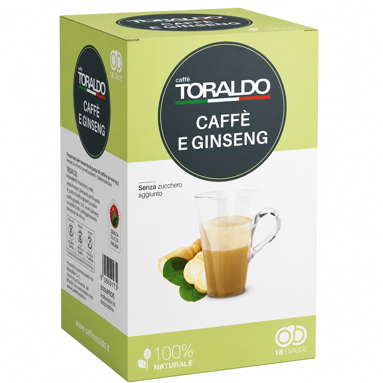 Cialde in Carta Toraldo Ginseng da 18 cialde