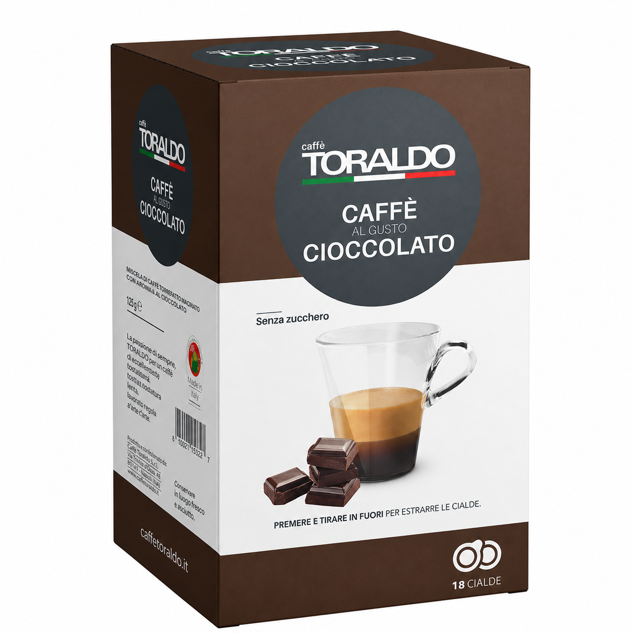 Cialde in Carta Toraldo Cioccolato da 18 cialde