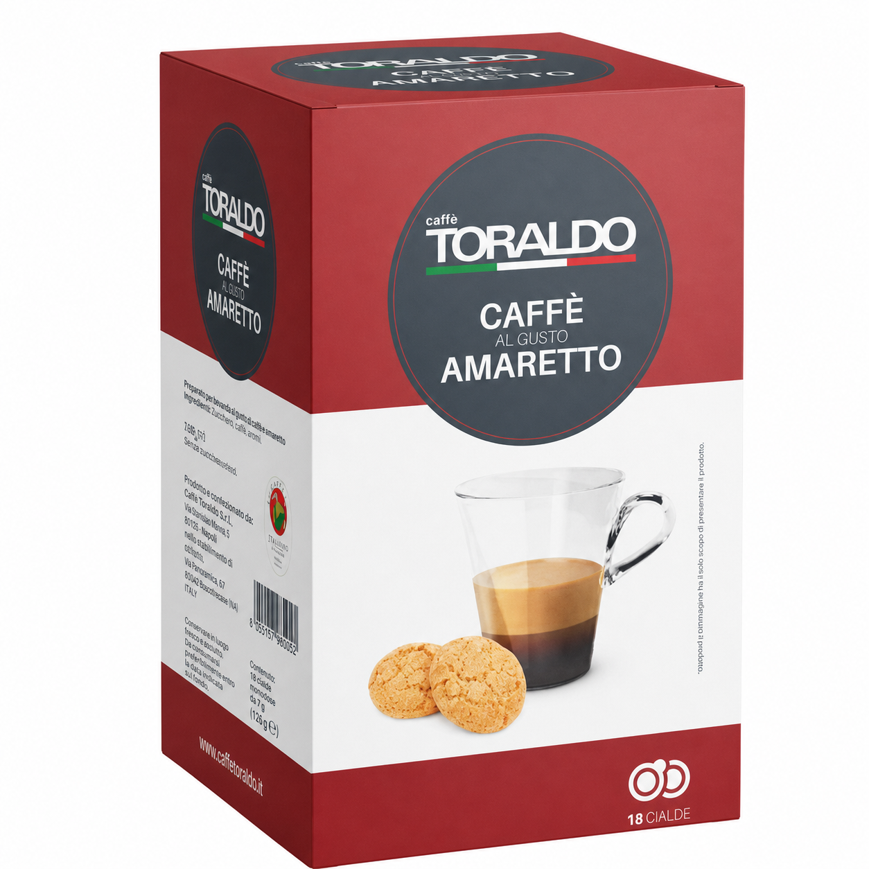 Cialde in Carta Toraldo Amaretto da 18 cialde