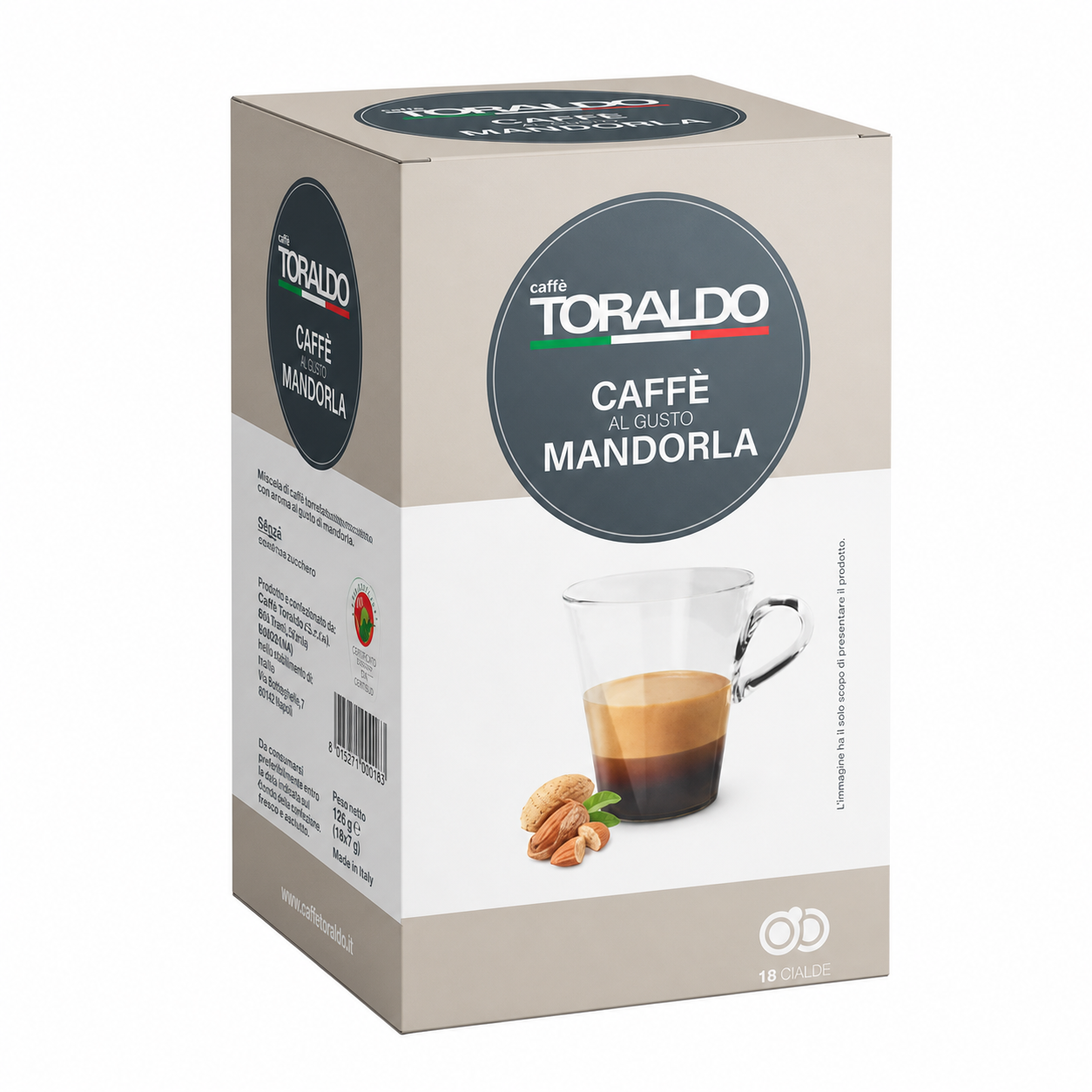 Cialde in Carta Toraldo Mandorla da 18 cialde