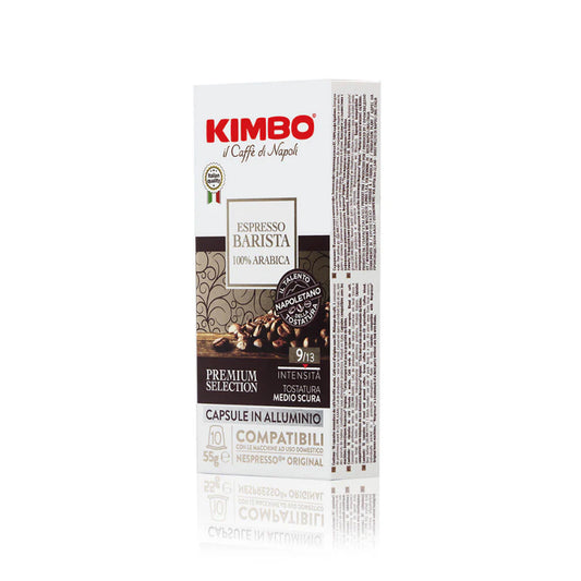Capsule Nespresso Alluminio Kimbo Barista Espresso Arabica da 100 capsule