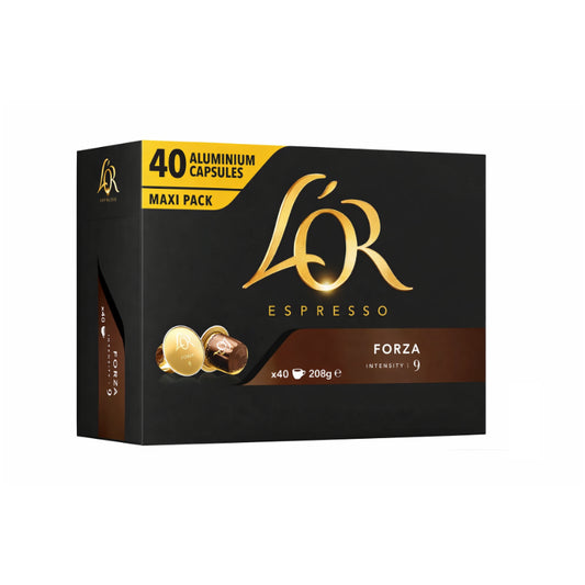 Capsule Nespresso L'or Forza da 40 Capsule