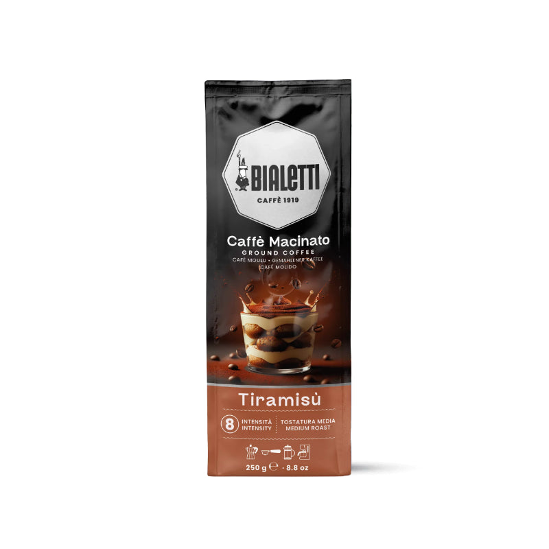 6 Buste Caffe Macinato Bialetti Perfetto Tiramisù in buste da 250 grammi