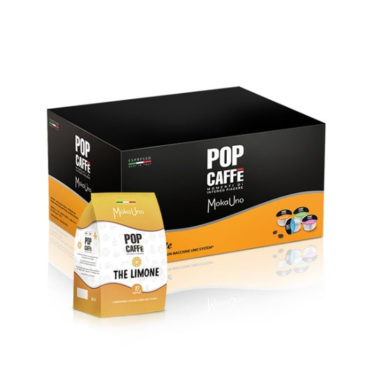 Capsule Mokauno Uno System Pop Caffe The al Limone da 96 capsule