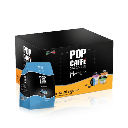 Capsule Mokauno Uno System Pop Caffe Deca da 100 capsule