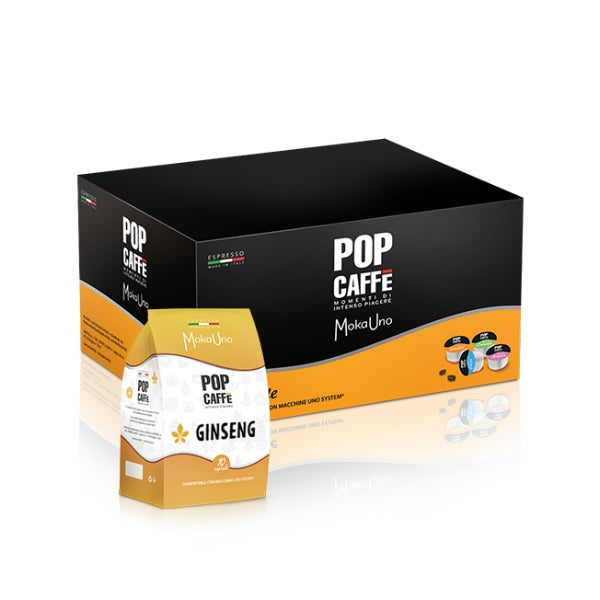 Capsule Mokauno Uno System Pop Caffe Ginseng da 96 capsule