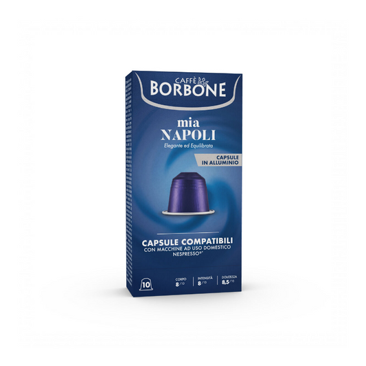 Capsule Nespresso Alluminio Borbone Napoli da 100 capsule