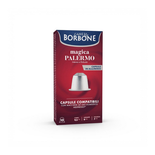 Capsule Nespresso Alluminio Borbone Palermo da 100 capsule