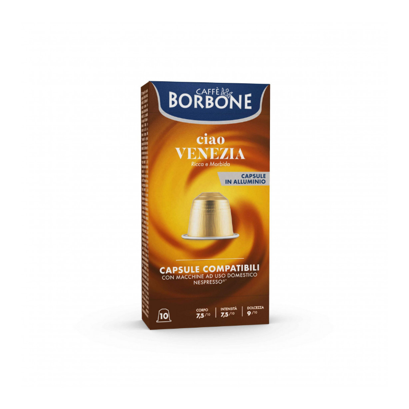 Capsule Nespresso Alluminio Borbone Venezia da 100 capsule