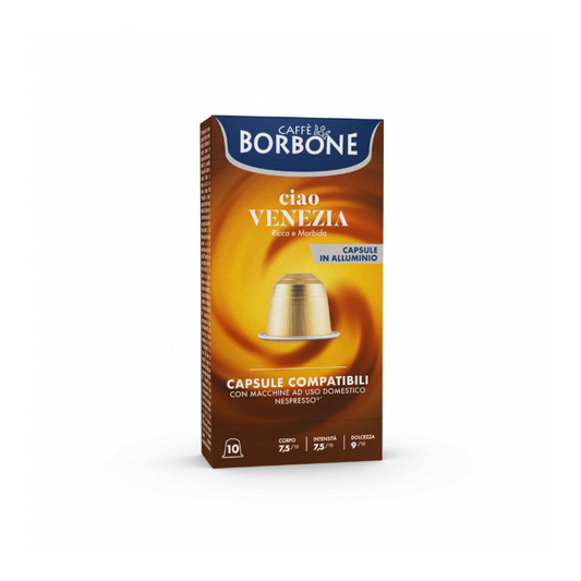 Capsule Nespresso Alluminio Borbone Venezia da 100 capsule